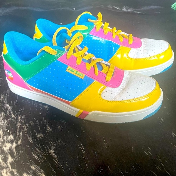 PRO-Keds Royal Court Mens Sneaker Size 10 Rare PM1407 Skittles edition! - Picture 1 of 9